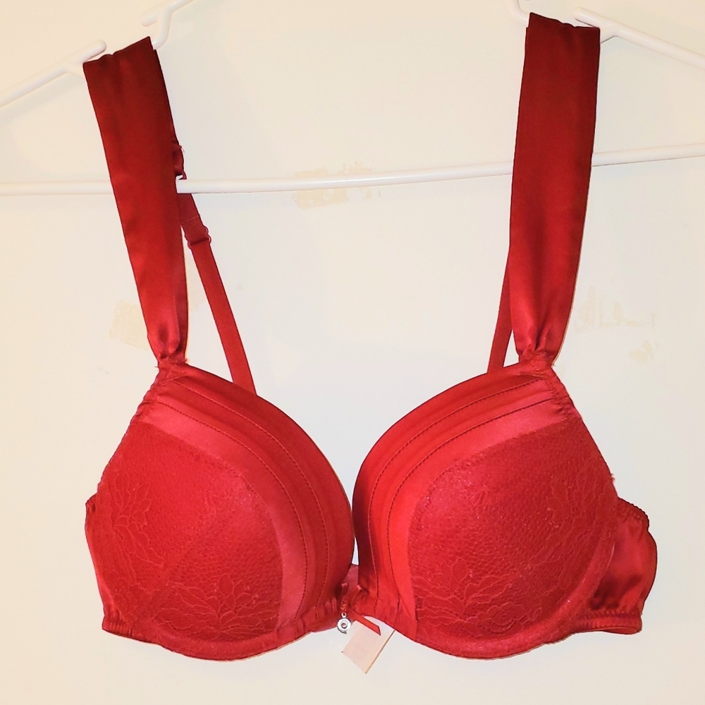 Sexy red bra